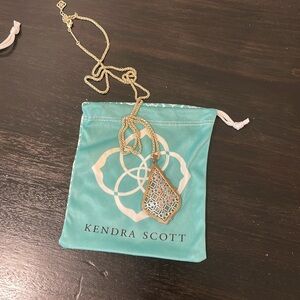 Kendra Scott, long necklace, gold/silver